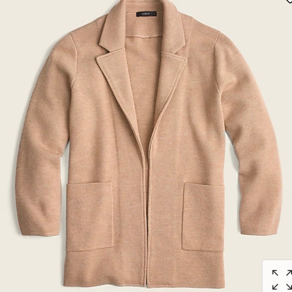 J. Crew Women’s Sophie open front Sweater Blazer, NWOT XXS
